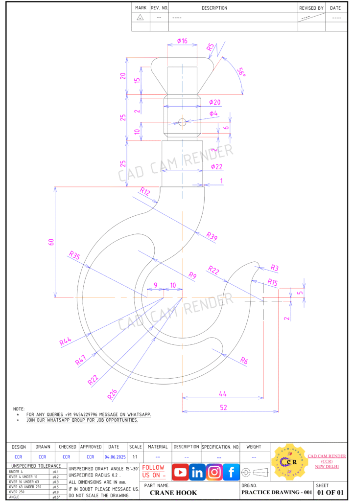 practice drawing 001 (crane hook) 001 cad cam render[1]